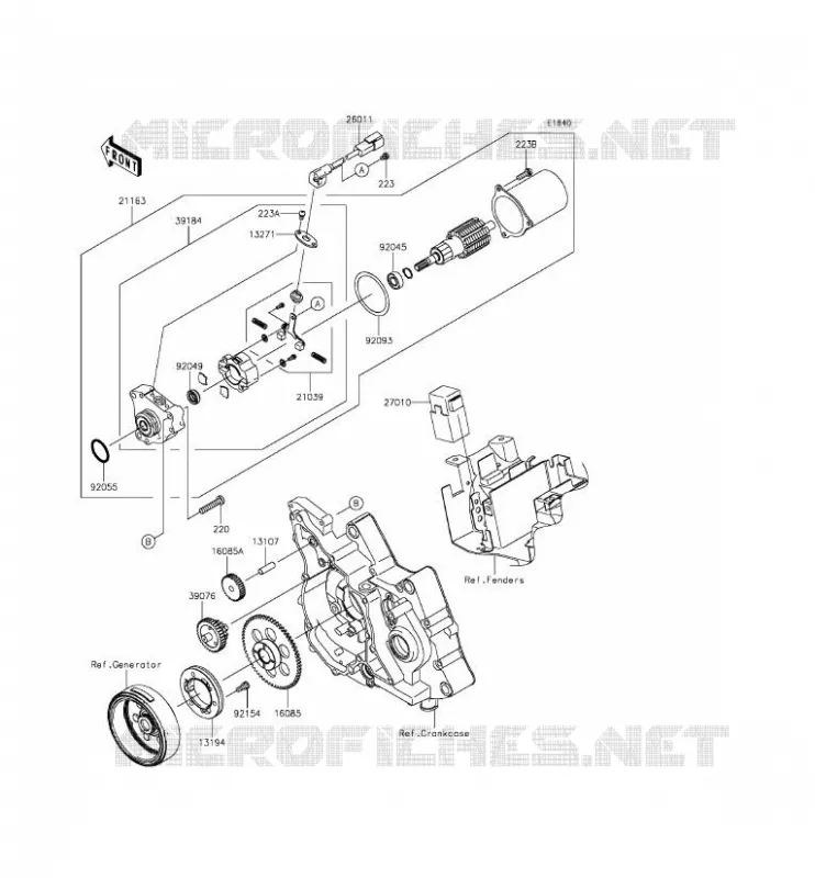 D&Eacute;MARREUR Kawasaki TOUT-TERRAIN 110 2015 KLX110  KLX110CFF
