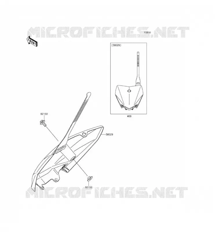 ACCESSOIRE Kawasaki TOUT-TERRAIN 110 2016 KLX110  KLX110CGF