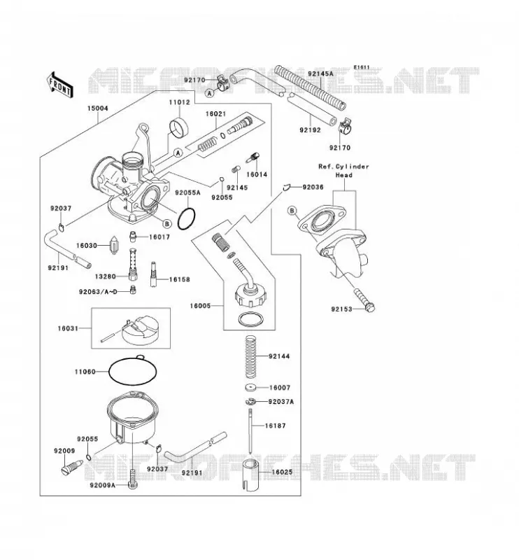 CARBURATEUR Kawasaki TOUT-TERRAIN 110 2011 KLX110L  KLX110DBF