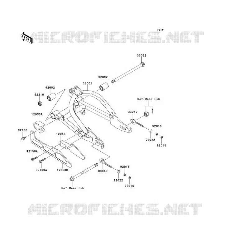 BRAS OSCILLANT Kawasaki TOUT-TERRAIN 110 2014 KLX110L  KLX110DEF