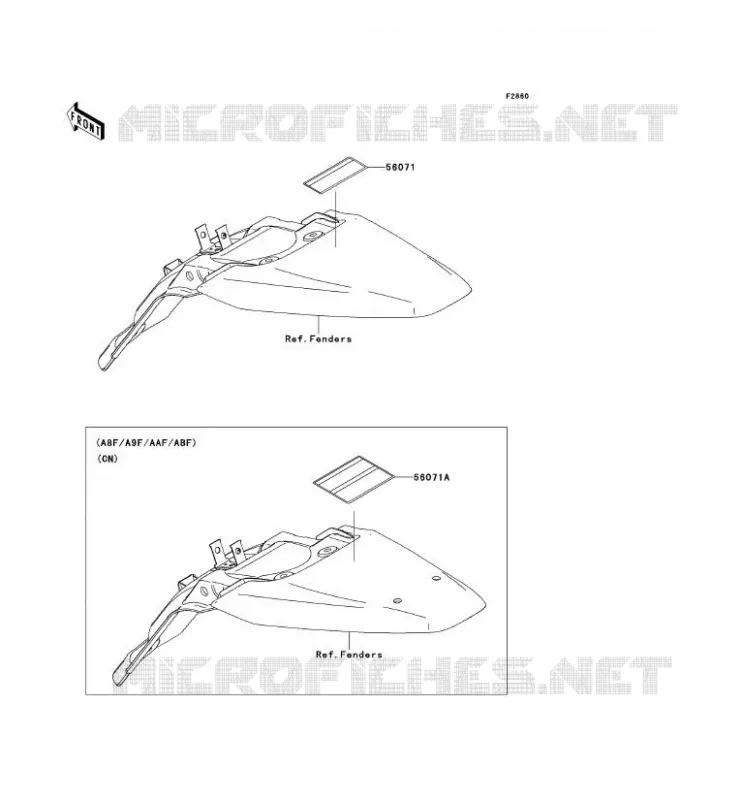 LABEL Kawasaki TOUT-TERRAIN 140 2010 KLX140  KLX140AAF