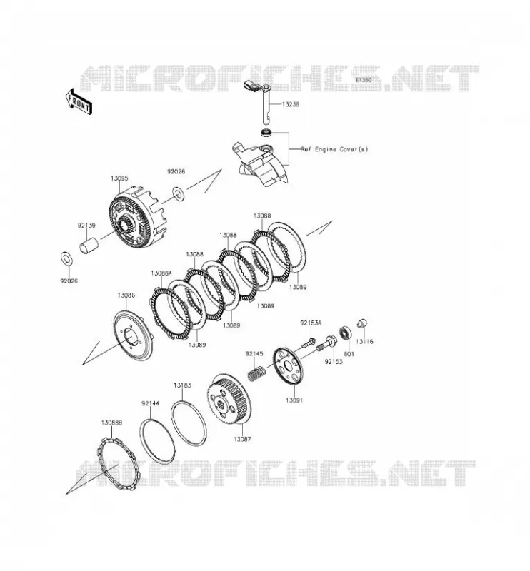 EMBRAYAGE Kawasaki TOUT-TERRAIN 140 2012 KLX140L  KLX140BCF
