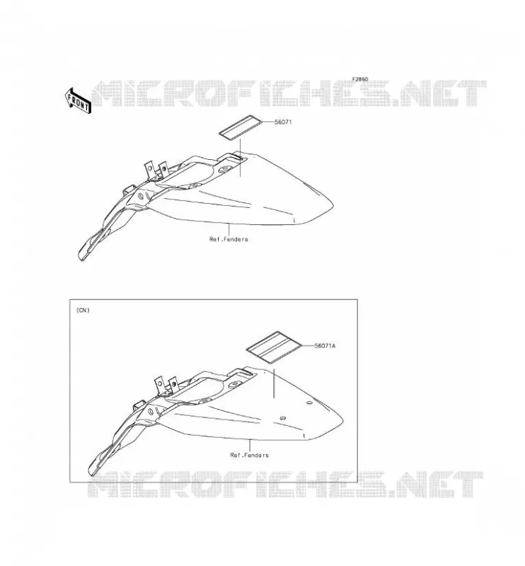 LABEL Kawasaki TOUT-TERRAIN 140 2012 KLX140L  KLX140BCF