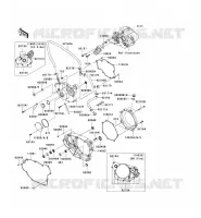 COUVERCLES MOTEUR pour Kawasaki KLX450R