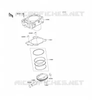 CYLINDRE/PISTON pour Kawasaki KLX450R