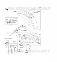 GARDE BOUE pour Kawasaki KLX450R