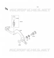 PEDALE DE FREIN pour Kawasaki KLX450R