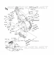 PIECE DE CADRE (COUVERTURE) pour Kawasaki KLX450R