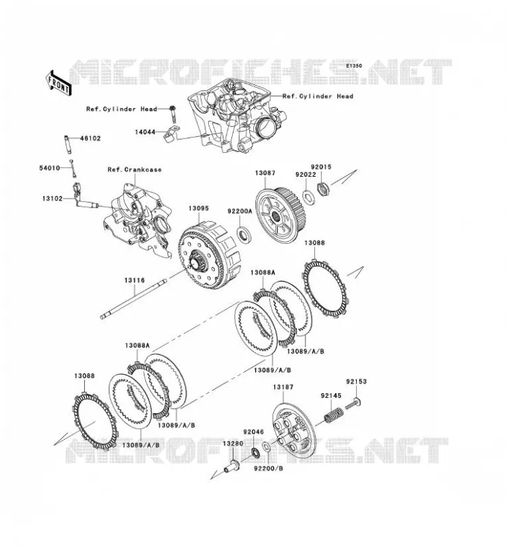 EMBRAYAGE Kawasaki TOUT-TERRAIN 450 2009 KLX450R  KLX450A9F