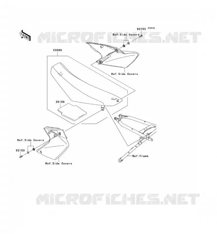 SELLE Kawasaki TOUT-TERRAIN 450 2013 KLX450R  KLX450ADF
