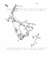 CH&Acirc;SSIS pour Kawasaki KX100