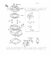 CULASSE/CYLINDRE pour Kawasaki KX100
