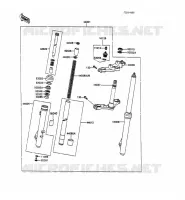 FOURCHE pour Kawasaki KX100