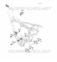 PIECE DE CADRE (COUVERTURE) pour Kawasaki KX100