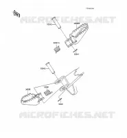 REPOSE PIED pour Kawasaki KX100