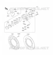 &Eacute;TRIER ARRI&Egrave;RE pour Kawasaki KX100