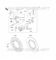 ETRIER AVANT pour Kawasaki KX100