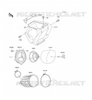 FILTRE &Agrave; AIR pour Kawasaki KX100