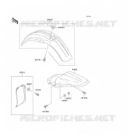 GARDE BOUE pour Kawasaki KX100