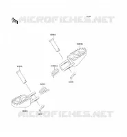 REPOSE PIED pour Kawasaki KX100