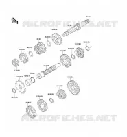 TRANSMISSION pour Kawasaki KX100