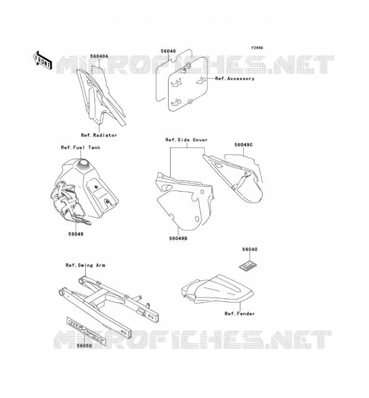 LABEL Kawasaki TOUT-TERRAIN 100 1991 KX100  KX100-B1