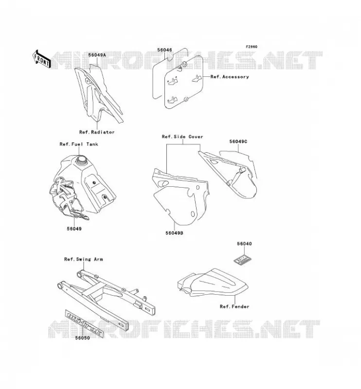 LABEL Kawasaki TOUT-TERRAIN 100 1991 KX100  KX100-B1