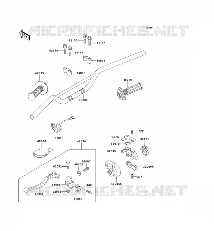 GUIDON Kawasaki TOUT-TERRAIN 100 1993 KX100  KX100-B3
