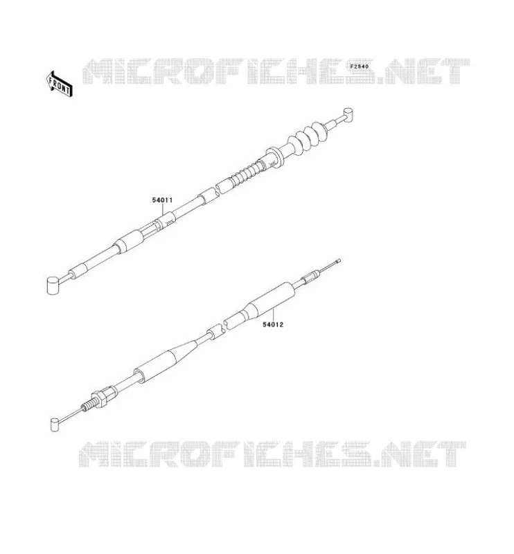 CABLES Kawasaki TOUT-TERRAIN 100 1994 KX100  KX100-B4