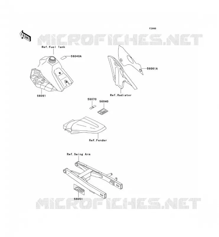 LABEL Kawasaki TOUT-TERRAIN 100 1997 KX100  KX100-B7