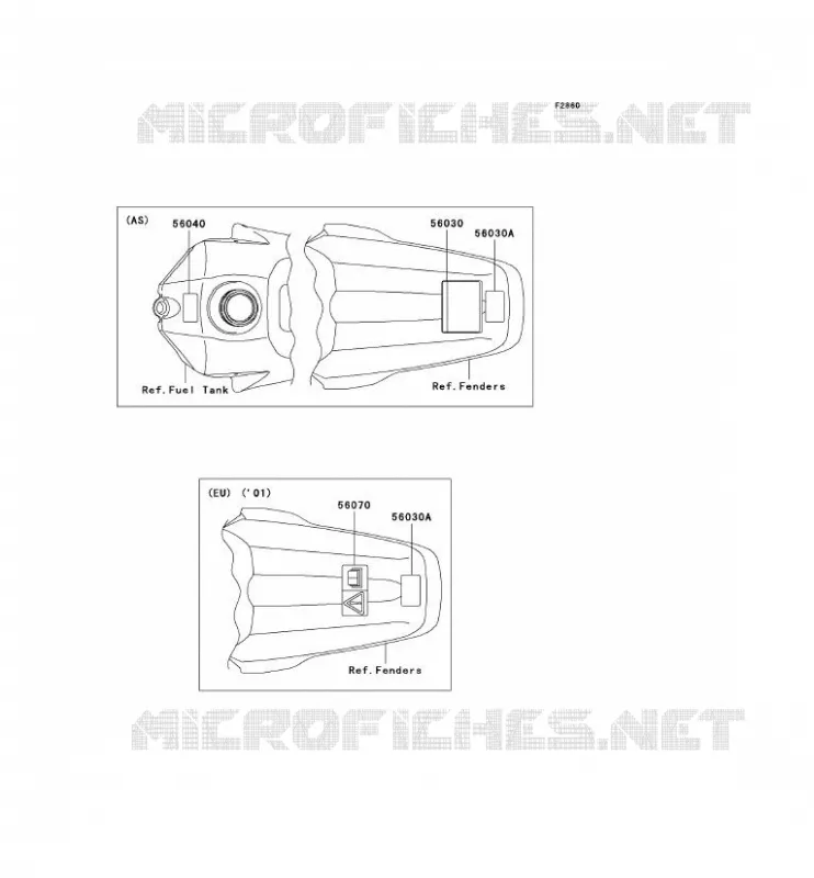 LABEL Kawasaki TOUT-TERRAIN 100 2001 KX100  KX100-D1