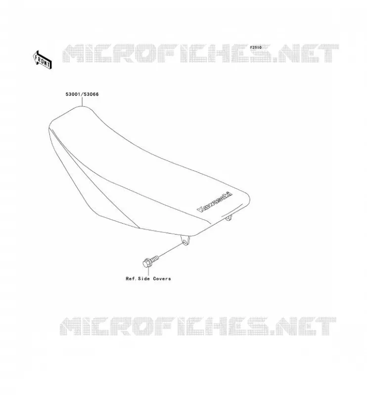 SELLE Kawasaki TOUT-TERRAIN 100 2001 KX100  KX100-D1