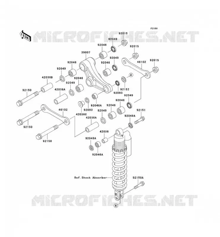 SUSPENSION Kawasaki TOUT-TERRAIN 100 2001 KX100  KX100-D1