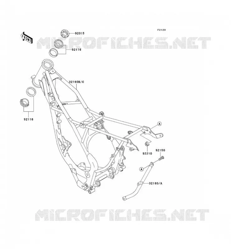 CH&Acirc;SSIS Kawasaki TOUT-TERRAIN 100 2002 KX100  KX100-D2