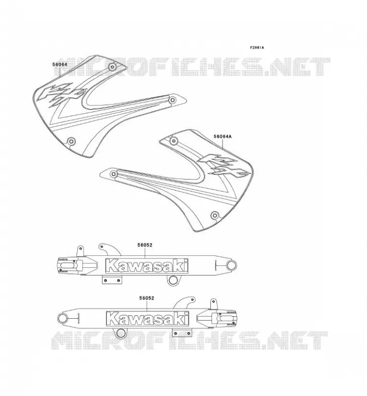 STICKER Kawasaki TOUT-TERRAIN 100 2002 KX100  KX100-D2