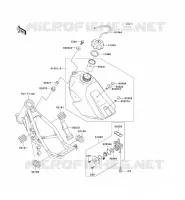 RESERVOIR CARBURANT pour Kawasaki KX100