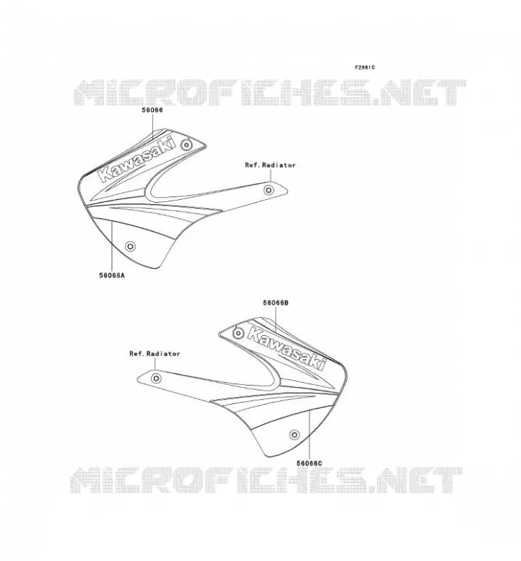 STICKER Kawasaki TOUT-TERRAIN 100 2004 KX100  KX100-D4