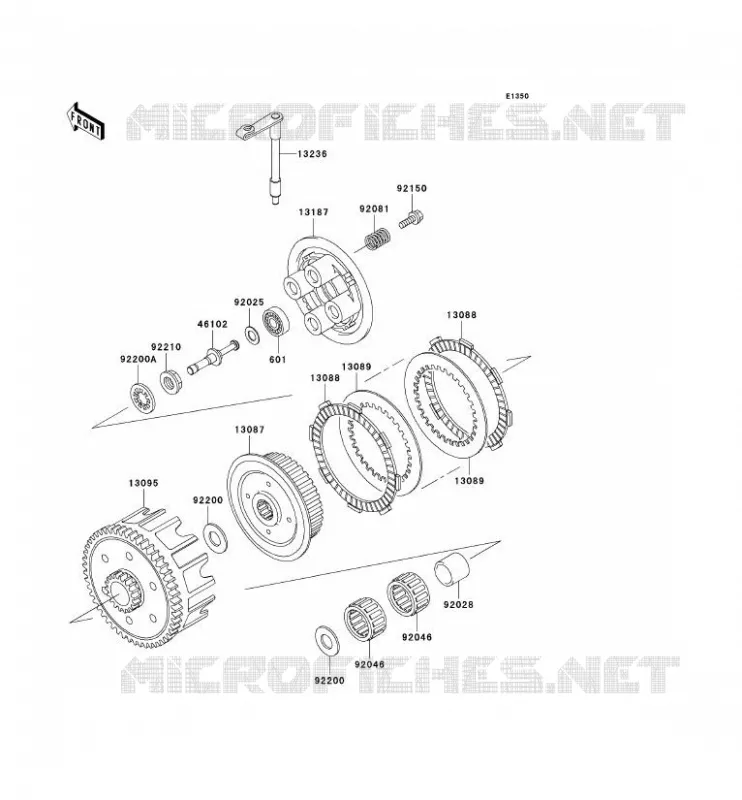 EMBRAYAGE Kawasaki TOUT-TERRAIN 100 2005 KX100  KX100-D5