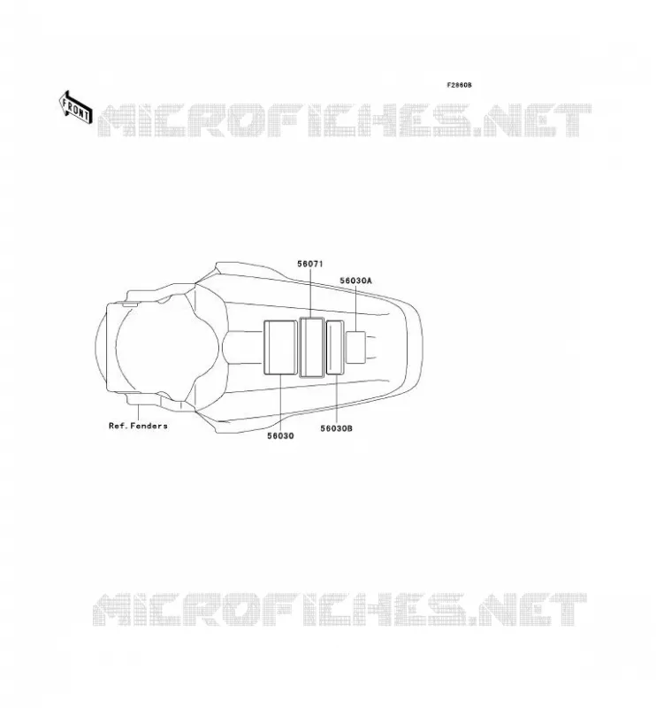 LABEL Kawasaki TOUT-TERRAIN 100 2009 KX100  KX100D9FA