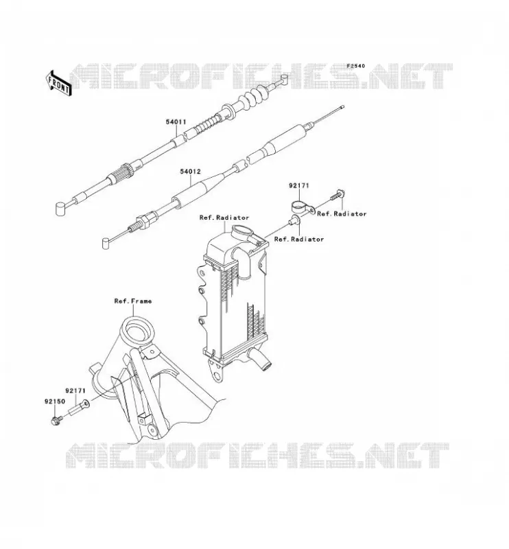 CABLES Kawasaki TOUT-TERRAIN 100 2013 KX100  KX100DDF