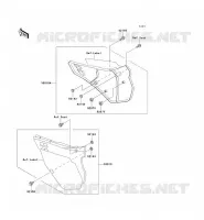 CACHE LAT&Eacute;RAL pour Kawasaki KX125