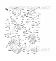 COUVERCLES MOTEUR pour Kawasaki KX125