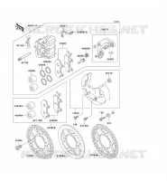 ETRIER AVANT pour Kawasaki KX125