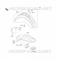 GARDE BOUE pour Kawasaki KX125
