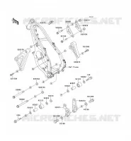 PIECE DE CADRE pour Kawasaki KX125