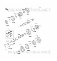 TRANSMISSION pour Kawasaki KX125