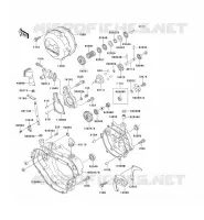 COUVERCLES MOTEUR pour Kawasaki KX125