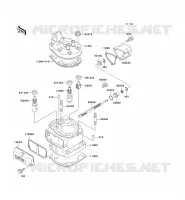 CULASSE/CYLINDRE pour Kawasaki KX125