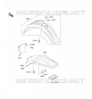 GARDE BOUE pour Kawasaki KX125