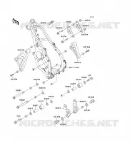 PIECE DE CADRE pour Kawasaki KX125